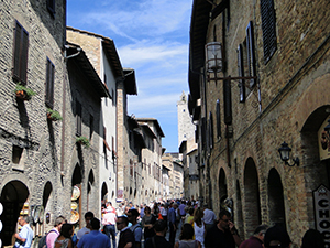 photo of Italian hill town