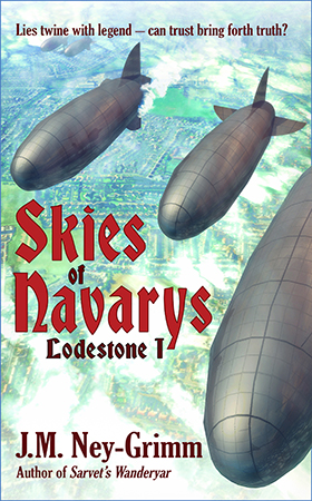 Three airships over landscape, feature size