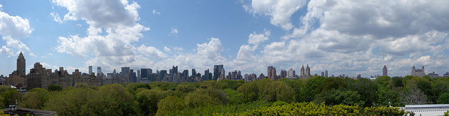 Looking over Central Park