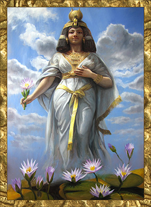 An ancient Egyptian woman in the prime of her youth and glory