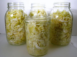 home-made sauerkraut