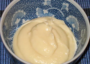root puree with broth